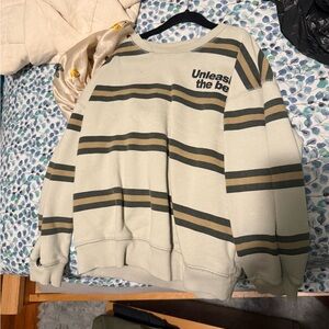 Striped Beige Sweater